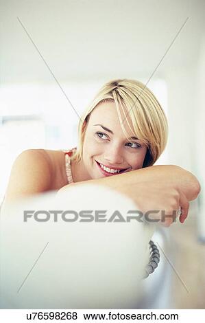 Stock Photo - Happy woman. Fotosearch