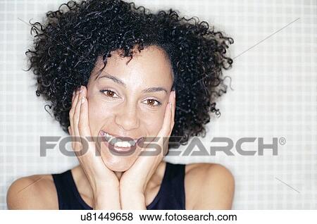 Stock Photo - Happy woman. Fotosearch