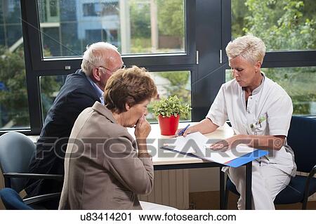 Stock Image - Hospital consultation. Fotosearch