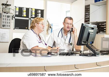 Stock Photo - Hospital nurses. Fotosearch