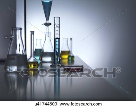 Laboratory glassware View Large Photo Image Stock Photo - Laboratory glassware. Fotosearch