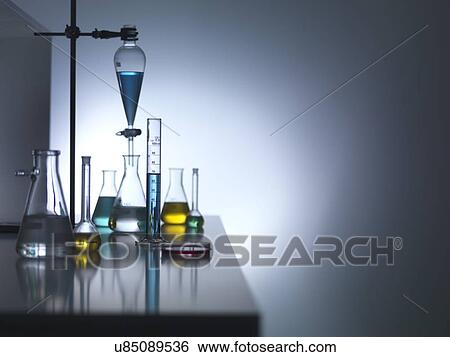 Laboratory glassware View Large Photo Image Stock Photograph - Laboratory glassware. Fotosearch