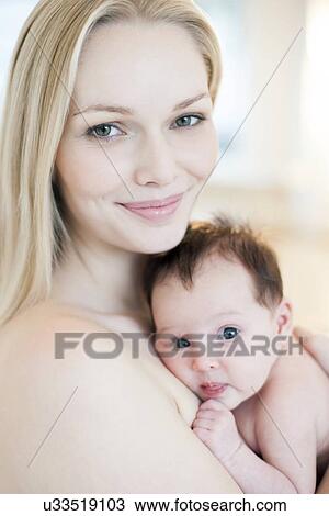 Stock Image - Mother and baby. Fotosearch