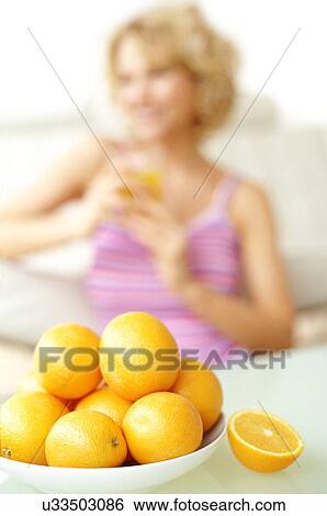 Stock Photograph - Orange juice. Fotosearch