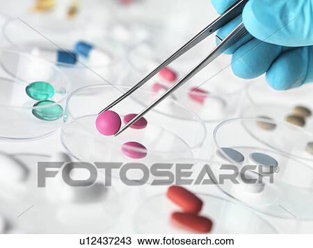 Stock Image - Pharmaceutical research, conceptual image. Fotosearch