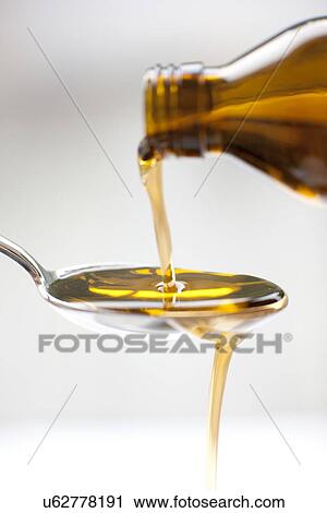 Stock Image - Pouring medicine. Fotosearch