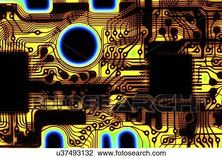 Printed circuit, macrophotograph View Large Photo Image Stock Image - Printed circuit, macrophotograph. Fotosearch