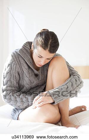Sad woman View Large Photo Image Stock Photo - Sad woman. Fotosearch