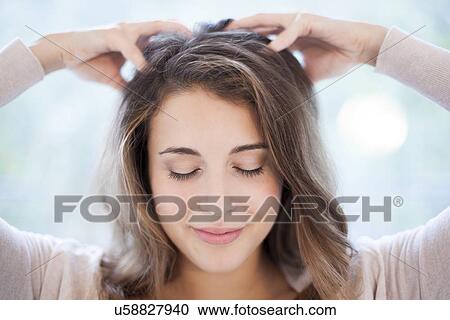 Scalp massage View Large Photo Image Stock Image - Scalp massage. Fotosearch