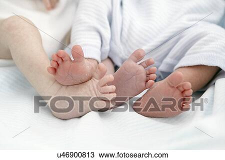 Two week old twins View Large Photo Image Stock Image - Two week old twins. Fotosearch