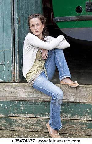 Woman deep in thought View Large Photo Image Stock Photo - Woman deep in thought. Fotosearch