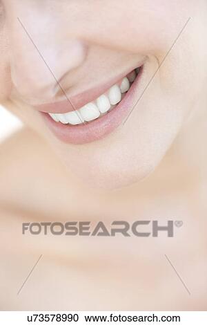 Stock Image - Woman's smile. Fotosearch