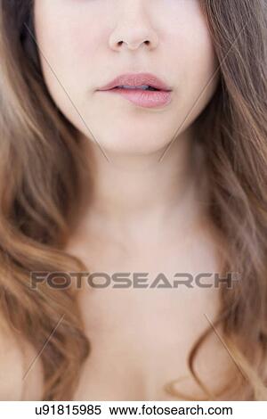 Stock Photography - Worried woman. Fotosearch