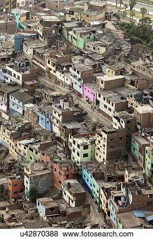 Aerial view to slums district View Large Photo Image Stock Photo - Aerial view to slums district. Fotosearch