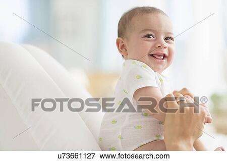 Baby boy (2-5 months) smiling View Large Photo Image Stock Photo - Baby boy (2-5 months) smiling. Fotosearch