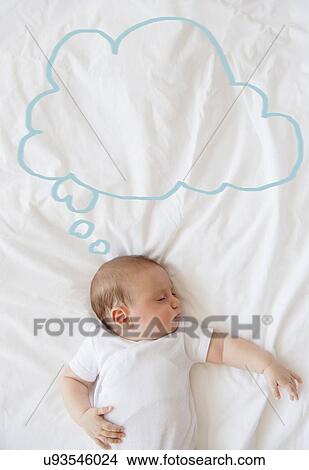 Baby girl (2-5 months) sleeping in bed View Large Photo Image Picture - Baby girl (2-5 months) sleeping in bed. Fotosearch