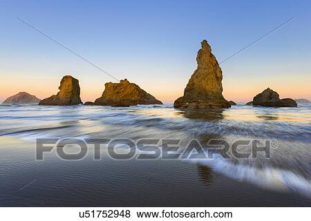 Bandon, Seascape View Large Photo Image Stock Photo - Bandon, Seascape. Fotosearch