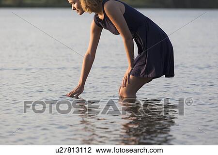 Beautiful woman in lake View Large Photo Image Stock Image - Beautiful woman in lake. Fotosearch