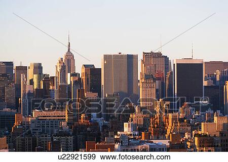 Stock Photo - City skyline. Fotosearch