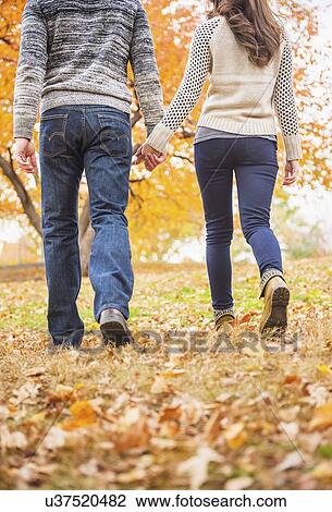 Stock Image - Couple in Central Park. Fotosearch