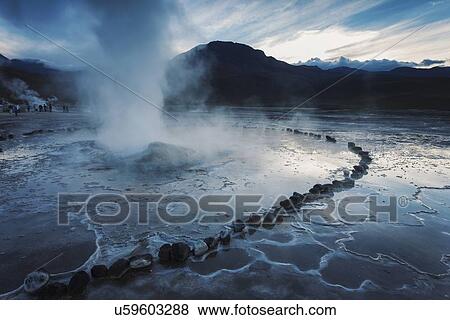 Stock Photo - El Tatio Geyser field. Fotosearch