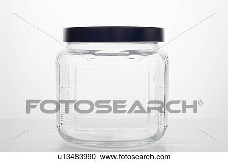 Empty glass jar View Large Photo Image Stock Image - Empty glass jar . Fotosearch