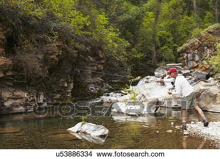 Fisherman on riverbank View Large Photo Image Picture - Fisherman on riverbank. Fotosearch