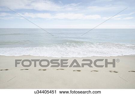 Foorprints on beach View Large Photo Image Stock Image - Foorprints on beach. Fotosearch