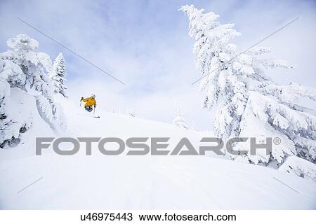 Man skiing View Large Photo Image Stock Image - Man skiing. Fotosearch