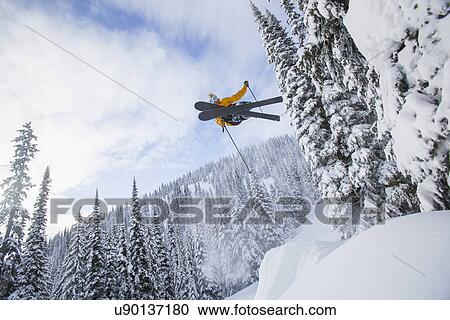 Man skiing View Large Photo Image Stock Image - Man skiing. Fotosearch