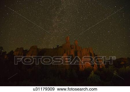 Night sky above rocks View Large Photo Image Stock Photo - Night sky above rocks. Fotosearch