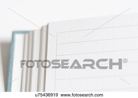 Stock Photo - Open and empty journal. Fotosearch