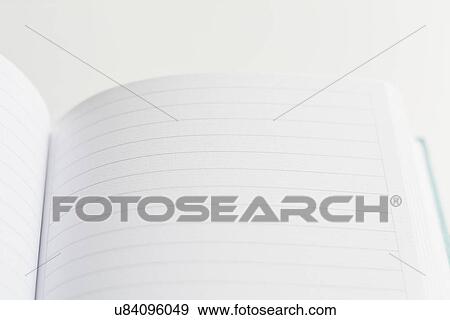Stock Photo - Open and empty journal. Fotosearch