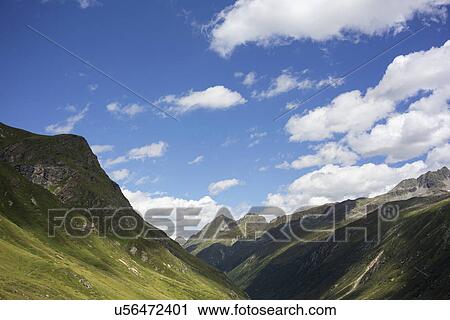 Stock Image - Overviewing Alps. Fotosearch