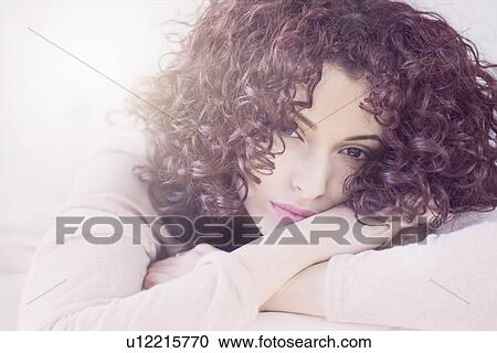 Portrait of beautiful brunette woman View Large Photo Image Stock Image - Portrait of beautiful brunette woman. Fotosearch