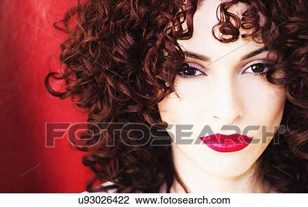 Portrait of beautiful brunette woman View Large Photo Image Stock Image - Portrait of beautiful brunette woman. Fotosearch