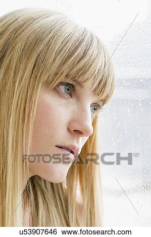 Portrait of blonde woman View Large Photo Image Stock Photograph - Portrait of blonde woman. Fotosearch