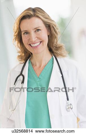 Portrait of female doctor View Large Photo Image Picture - Portrait of female doctor. Fotosearch