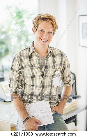 Portrait of IT department employee View Large Photo Image Stock Photo - Portrait of IT department employee. Fotosearch