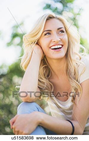 Stock Photo - Portrait of teenage girl (16-17). Fotosearch