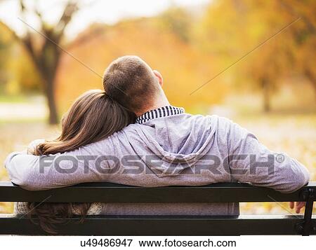 Rear view of couple in Central Park View Large Photo Image Stock Photo - Rear view of couple in Central Park. Fotosearch