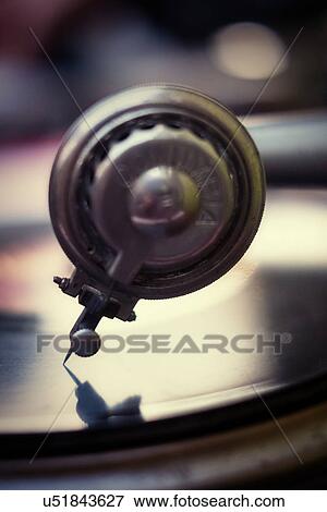 Studio close-up of record player View Large Photo Image Stock Photo - Studio close-up of record player. Fotosearch