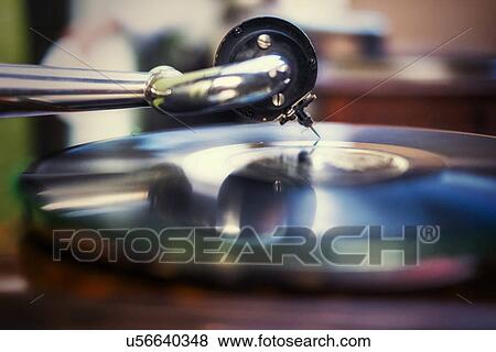 Studio close-up of record player View Large Photo Image Stock Photo - Studio close-up of record player. Fotosearch