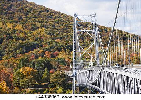 Stock Photo - View of bridge in autumn. Fotosearch