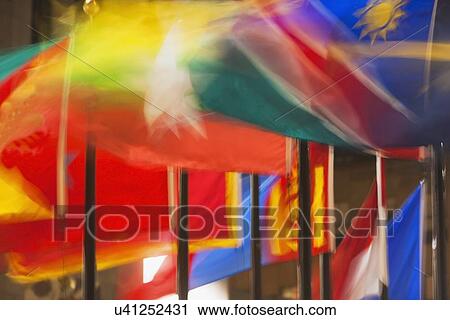View of colorful flags in Rockefeller Center View Large Photo Image Stock Image - View of colorful flags in Rockefeller Center. Fotosearch