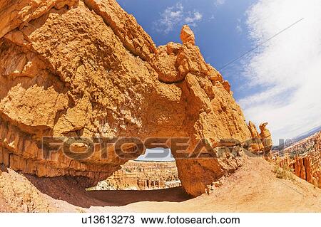 Stock Image - View of natural arch. Fotosearch