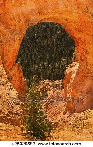 Stock Image - View of natural arch. Fotosearch
