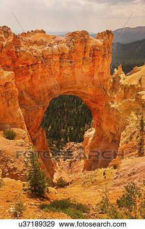 Stock Photo - View of natural arch. Fotosearch