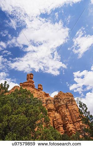 Stock Photo - View of rock formations. Fotosearch