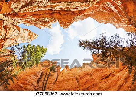 Stock Photo - View of rocks and sky. Fotosearch